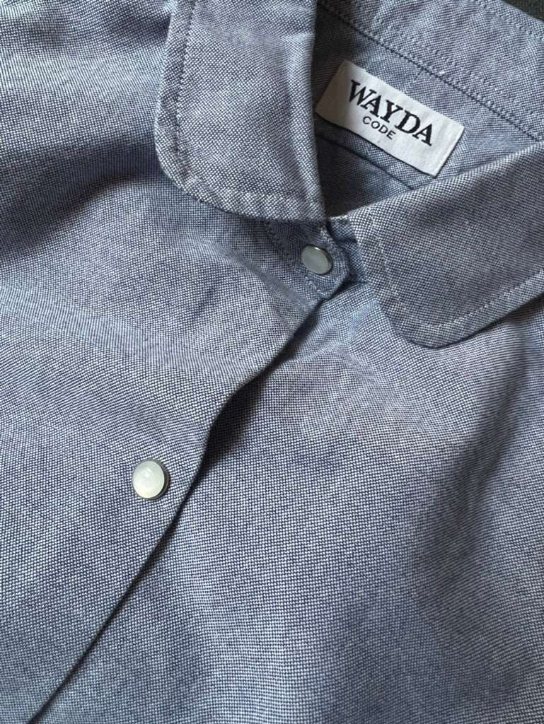 Girls Shirt `Othilia ´Blue Oxford-Cotton-2
