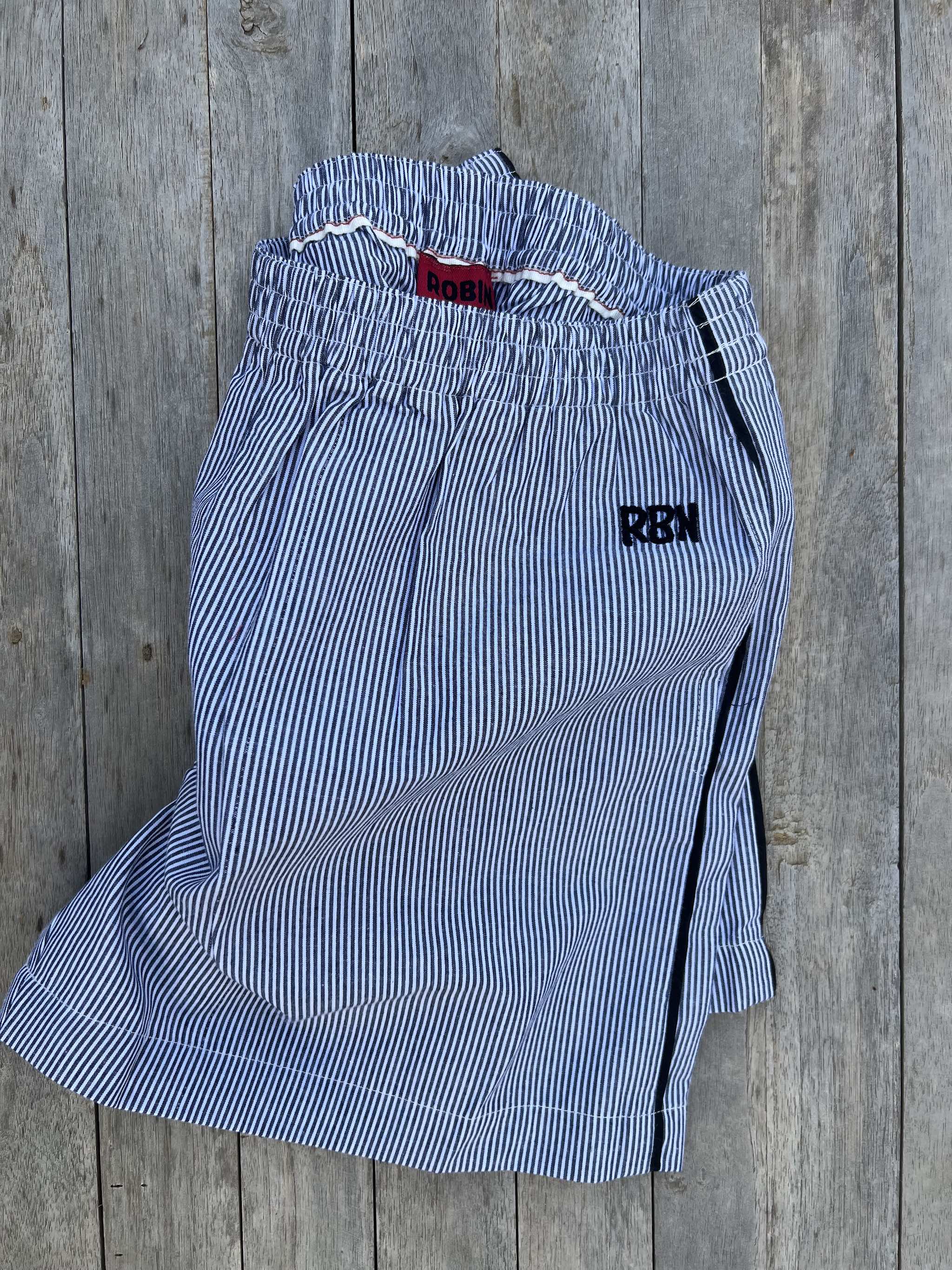 ROBIN SHORTS for Girls - Style `Bondi´ Dark Blue/White with stripe on the side-4