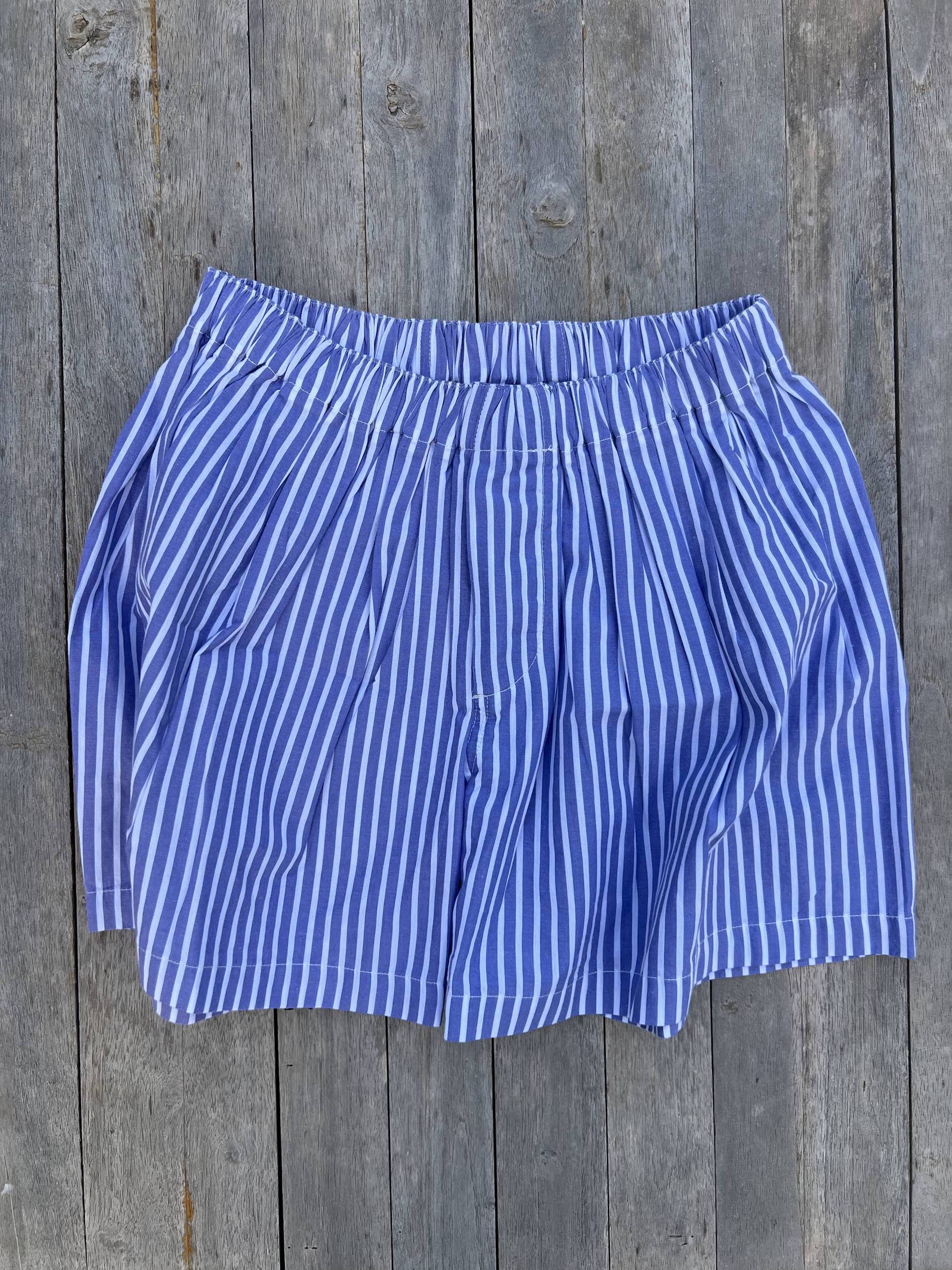 Jungen Boxershorts „Franqui“ blau-weiß gestreift-5