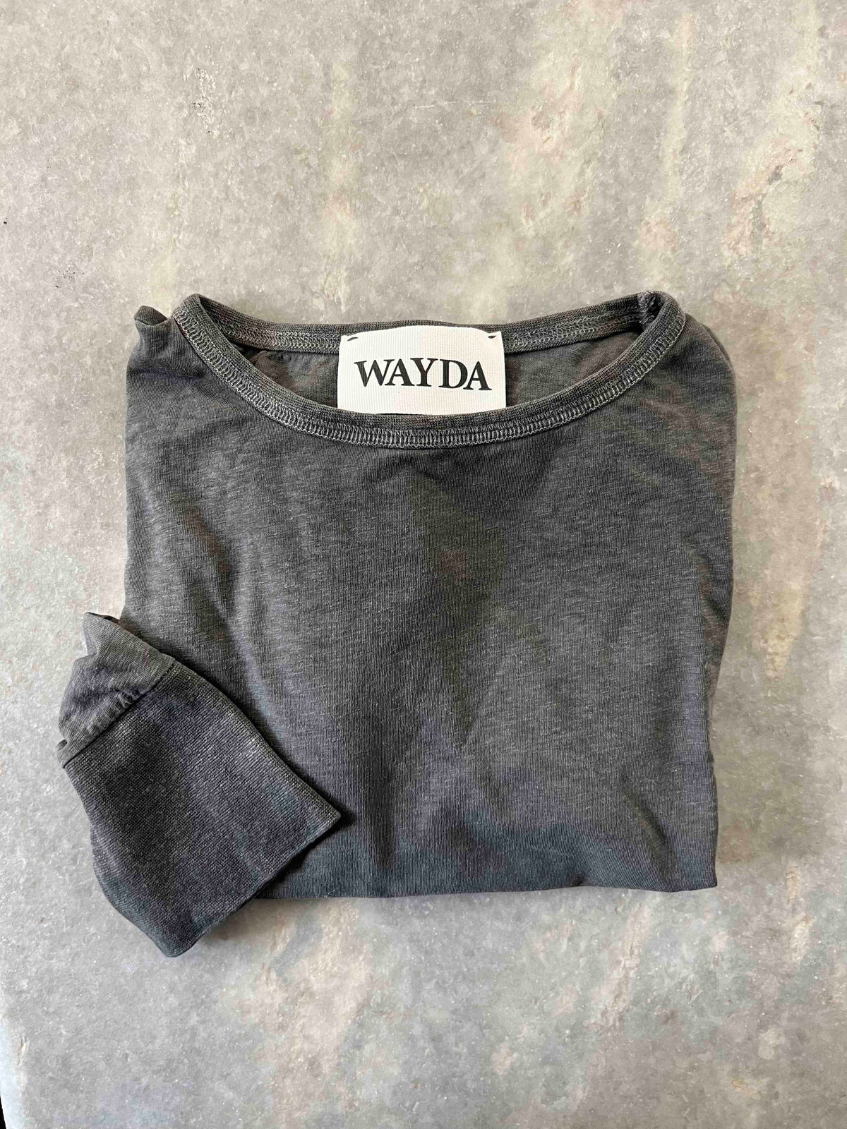 Langarm T-Shirt `Nina´ in Leinen-Baumwolle-1