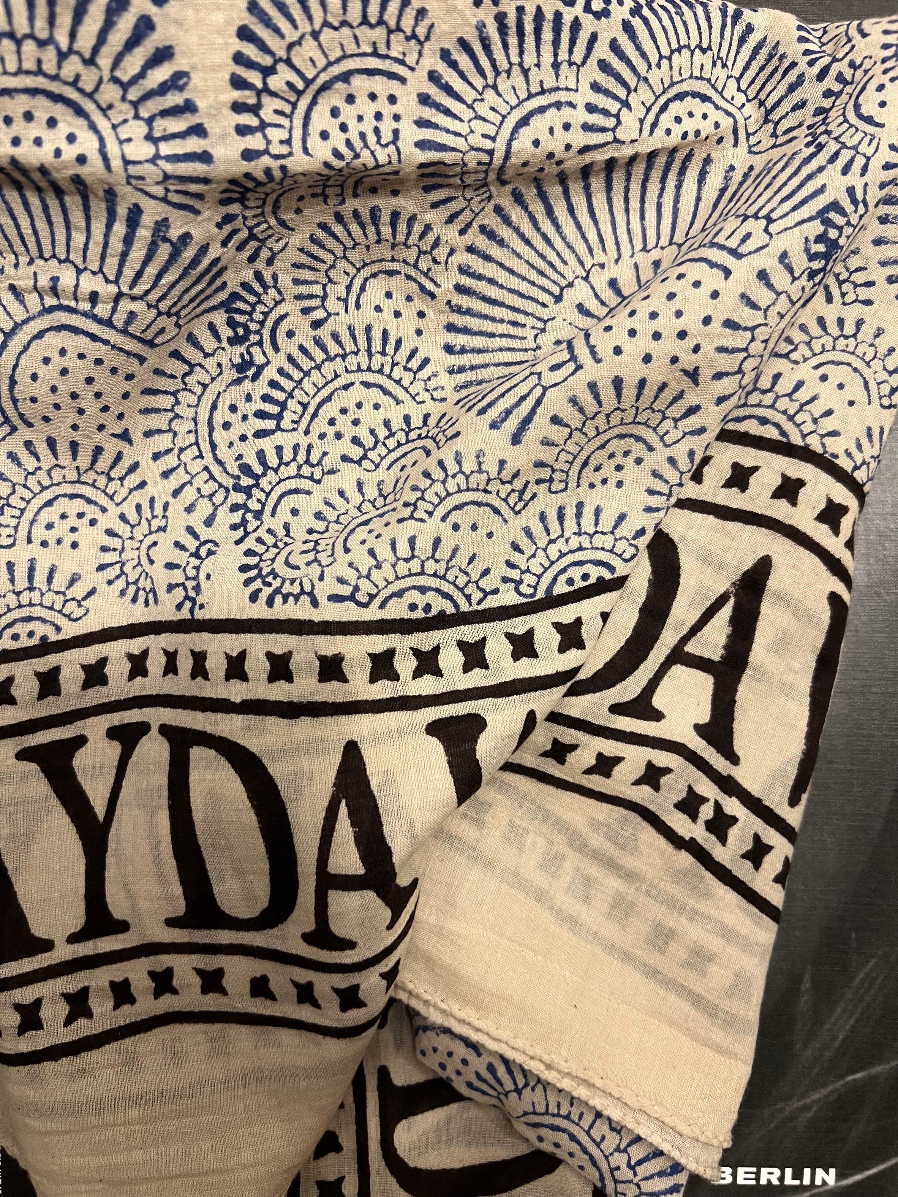 NEW INDIA BOHO Cloth - BLUE COSMO - size MEDIUM-4