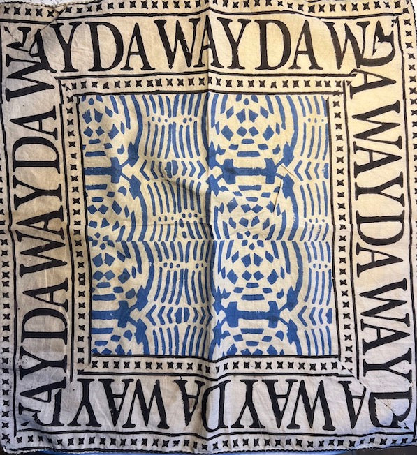 NEUES INDIA BOHO TUCH -BLUE MOMENTO- Größe Bandana/Small-6