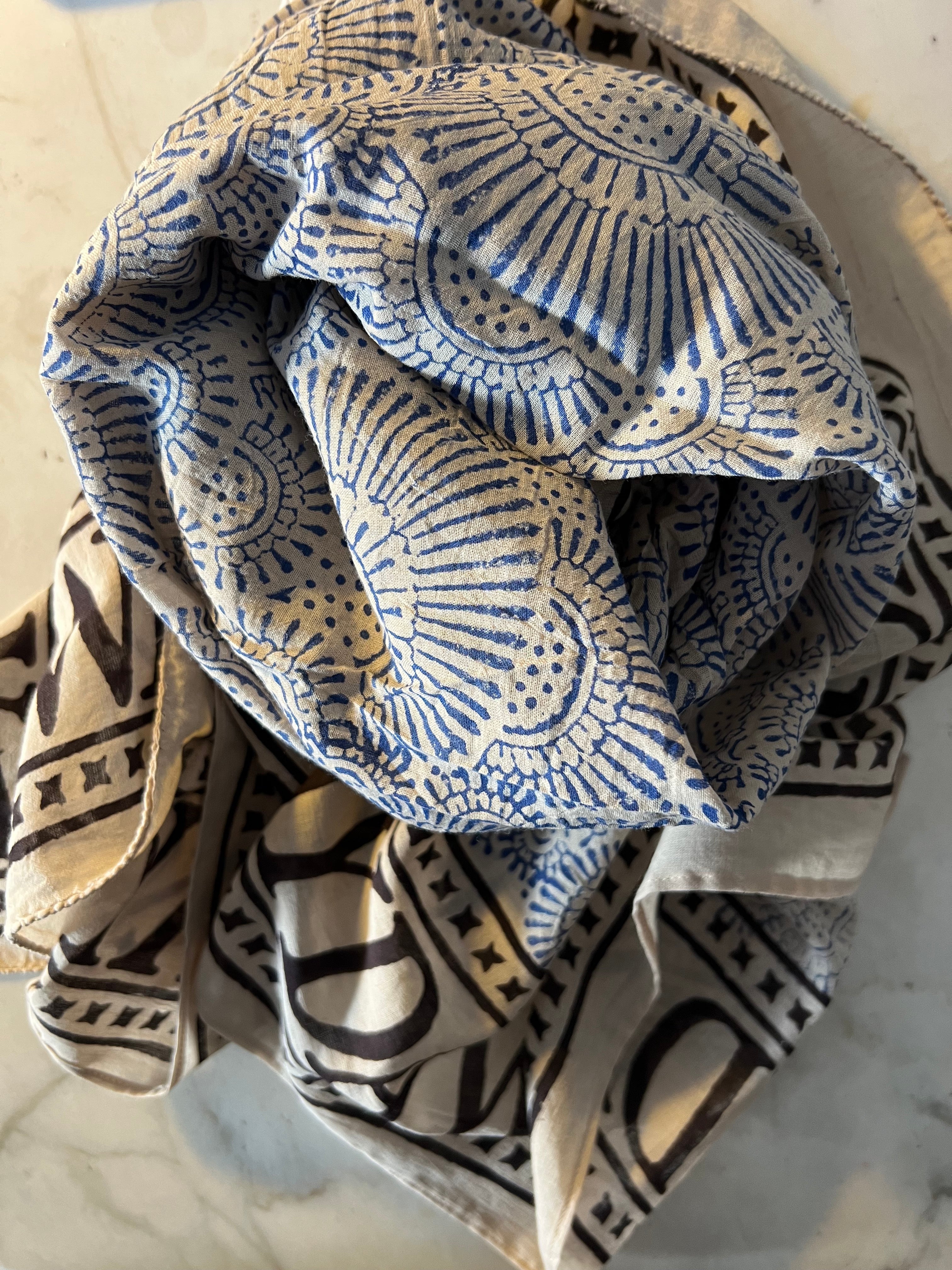 NEW INDIA BOHO Cloth - BLUE COSMO - size MEDIUM-5