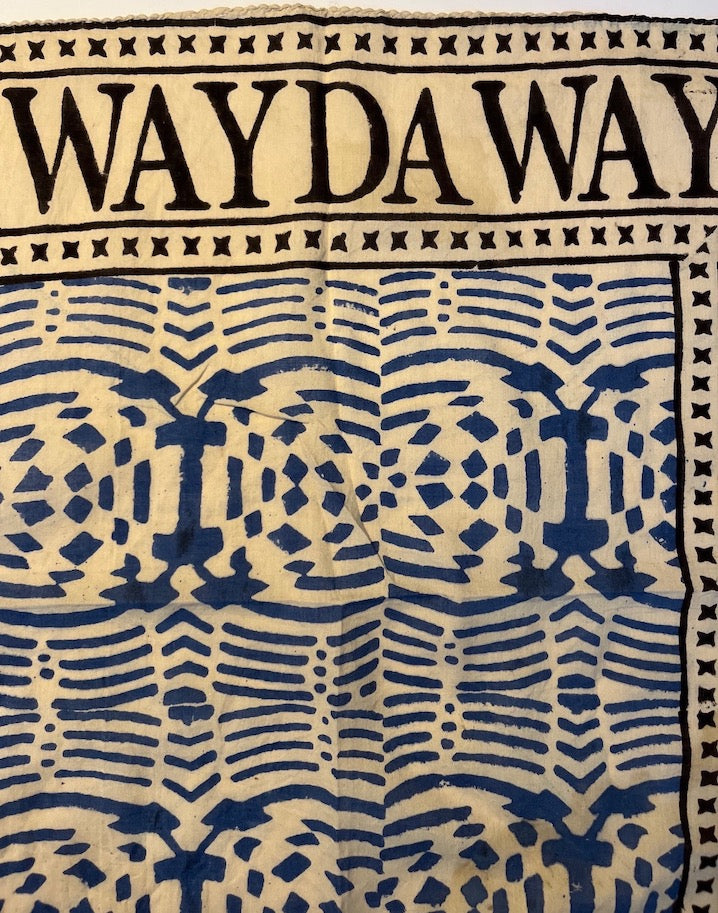 NEUES INDIA BOHO TUCH -BLUE MOMENTO- Größe Bandana/Small-5