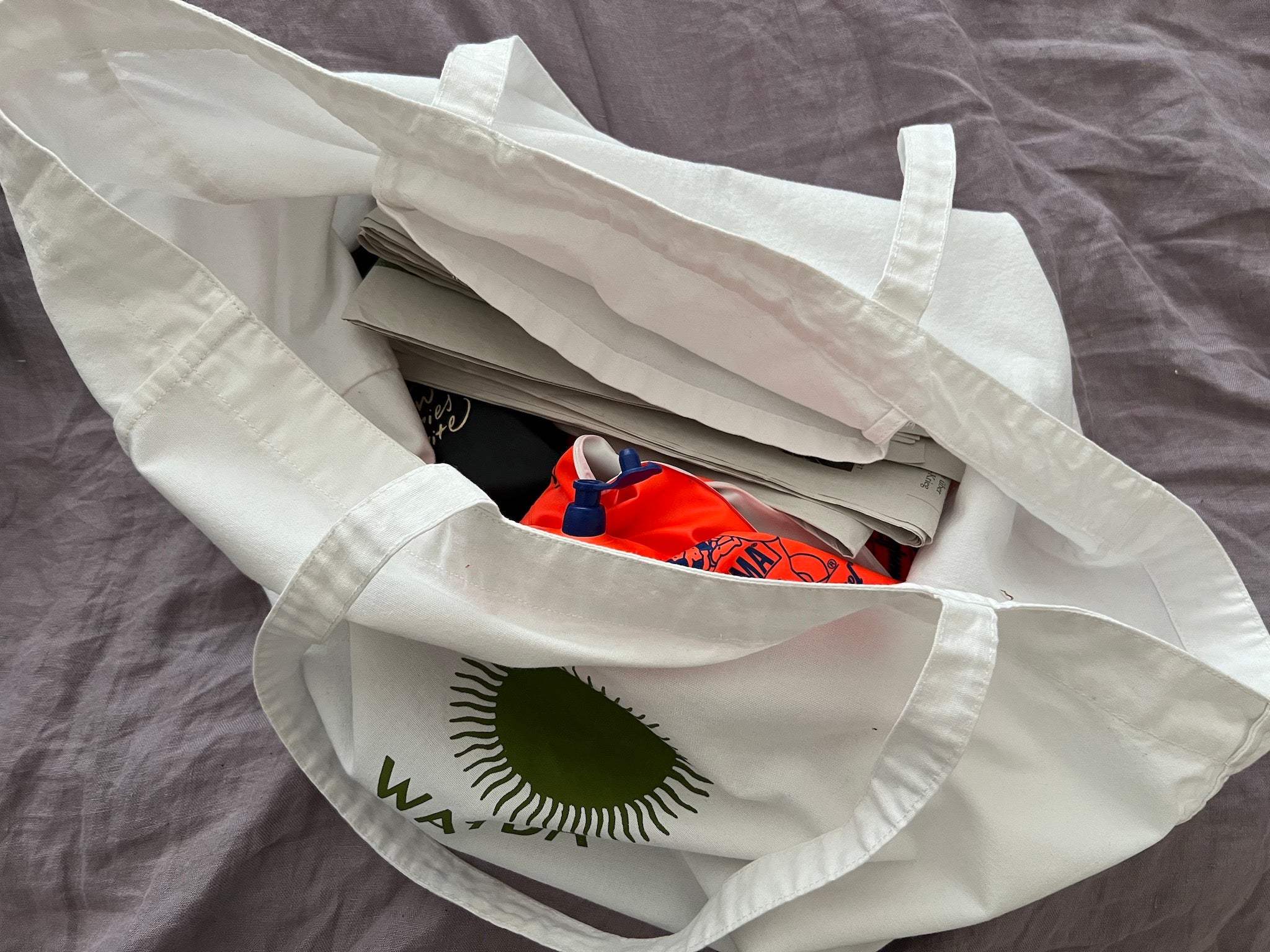NEW Tote Cotton Bag, white-5